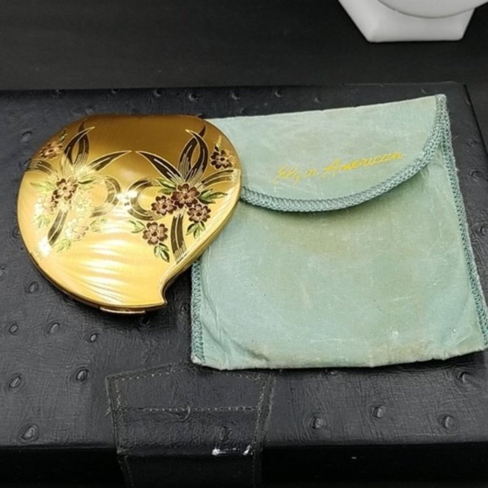Vintage Elgin American Heart Compact